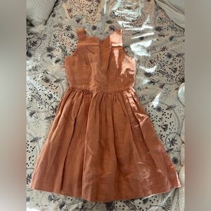 American apparel terracotta linen mini dress